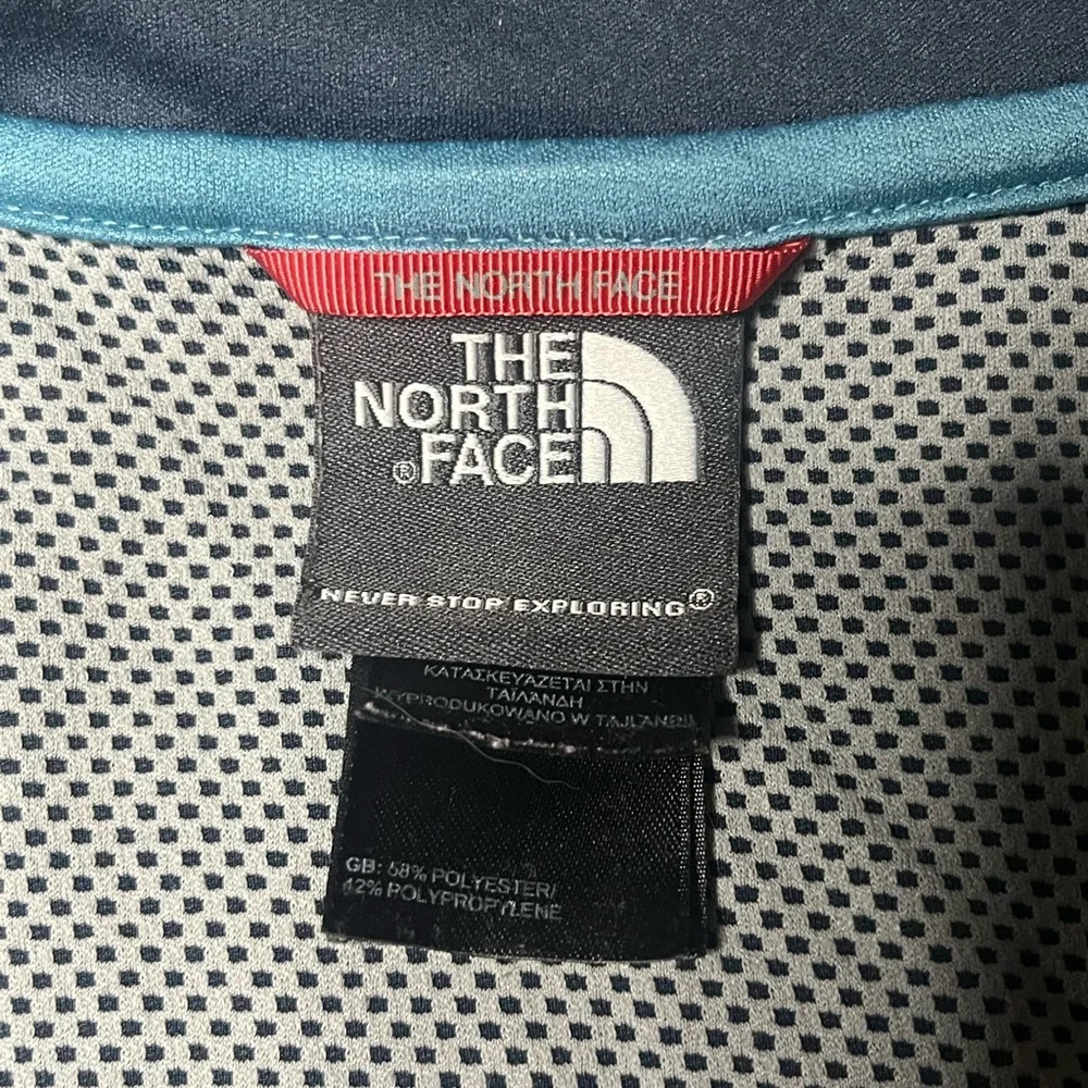 The North Face Shirt Mens XL Blue Short‎ Sleeve 1/4 button